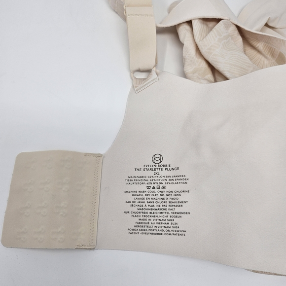 Evelyn Bobbie Starlette Plunge Bra Champagne Ginkgo 2XL - Picture 3 of 3